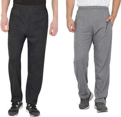 Fflirtygo Self Design Men Grey Track Pants