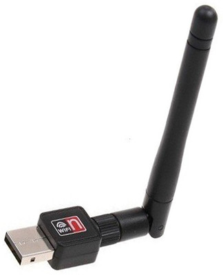 

OSRAY Wifi Antenna Dongle Connector Wireless LAN Network Card For All PC Desktop & Laptop USB Adapter(Black)