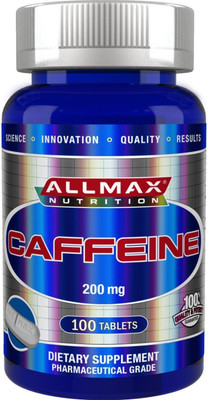 

Allmax Nutrition, 100% Pure Caffeine + Easy-To-Cut in Half Pill, 200 mg, 100 Tablets(1 No)