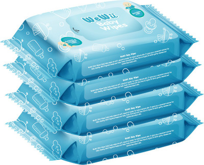

WeWii Baby Wet Wipes with Aloevera & Jojoba Oil (72 pcs/Pack)(4 Pieces)