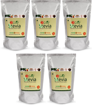 

SO SWEET Stevia Spoonable - 100% Natural Sweetener - 1 Kg (Sugarfree) (Pack of 05) Sweetener(5 kg, Pack of 5)
