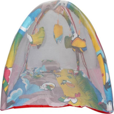 

Cutieful Mosquito Protector Comfy Baby Sleeping Mosquito Net Playgym Bed With Pillow and hanging Toys CUTFBPLG046 Portable Crib(Fabric, Multicolor)