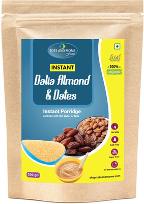 

TOTS AND MOMS Instant Dalia Almond & Dates Cereal(200 g, 8)