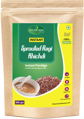 TOTS AND MOMS Instant Sprouted Ragi Khichdi Cereal(500 g, 6+ Months)