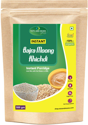 

TOTS AND MOMS Instant Bajra Moong Khichdi Cereal(500 g, 6+ Months)