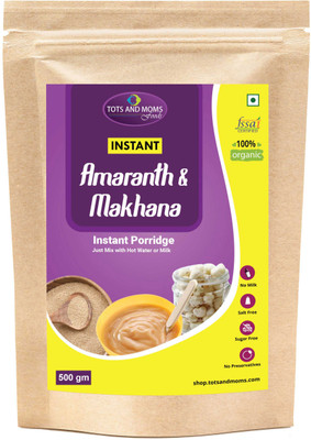 

TOTS AND MOMS Instant Amaranth & Makhana Cereal(500 g, 6+ Months)