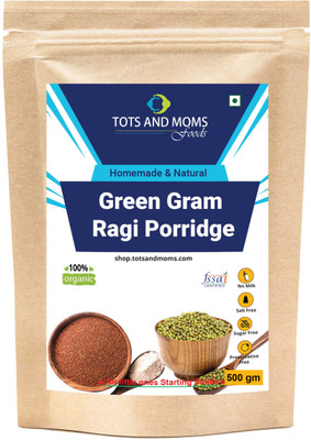 

TOTS AND MOMS Green Gram Ragi Porridge Cereal(500, 6+ Months)