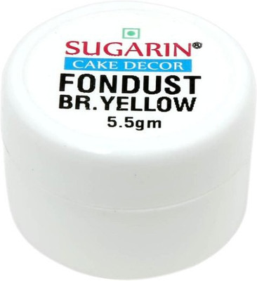 

SUGARIN Fondust, 5.5gm, Brilliant Yellow Baking Powder(5.5 g)
