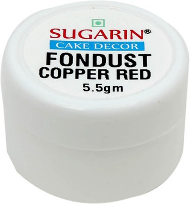 SUGARIN Fondust, 5.5gm, Copper Red Baking Powder(5.5 g)