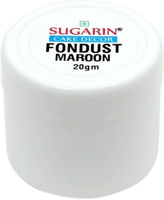 SUGARIN Fondust, 20gm, Maroon Baking Powder(20 g)
