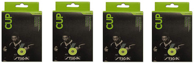 

Stiga CUPTABLE TENNIS BALL PACK OF 4 ( 4 X 6PCS) BY ONE SHOT RETAIL Table Tennis Ball(Pack of 4, Orange)