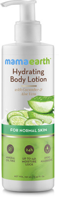 

Mamaearth Hydrating Natural Body Lotion with Cucumber & Aloevera for Men & Women with Normal Skin 250 ml(250 ml)