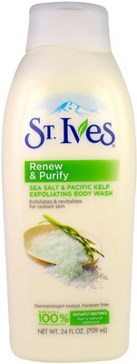 

St. Ives Renew & Purify Sea Salt & Pacific Kelp Exfoliating Body Wash(709 ml)