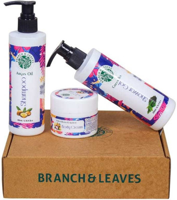 

BRANCH & LEAVES BATH SET (SHAMPOO,CREAM,SHOWER GEL)(200 ml, Pack of 3)
