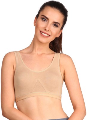 JOCKEY Women Sports Non Padded Bra(Beige)