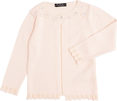 

One Friday Baby Girls Button Cardigan, Light pink