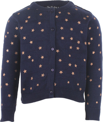 

One Friday Baby Girls Button Cardigan, Navy blue