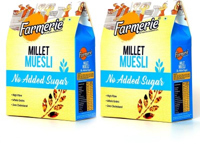 

farmerie Millet Muesli No added sugar 200gm pack of 2(200 g, Box, Pack of 2)