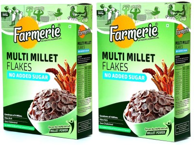 

farmerie Multi Millet Flakes No added sugar 300gm pack of 2(600 g, Box, Pack of 2)