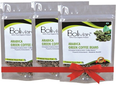

Bolivian Premium Quality Organic Green Coffee Beans for Weight Management 50 GM Pack of 3 Instant Coffee 150 g(Pack of 3, Green Coffee Flavoured)
