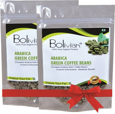 

Bolivian Premium Quality Organic Green Coffee Beans for Weight Management 200 GM Pack of 2 Instant Coffee 400 g(Pack of 2, Green Coffee Flavoured)