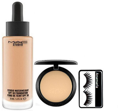 

anamaria Eyelashes & Mac Studio Water Weight Foundation With Compact(Set of 3)