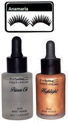 

anamaria Eyelashes & Mac Prep+Prime Primer Oil & Highlight(Set of 3)