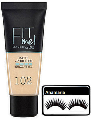 

anamaria Eyelashes & Maybelline Fit Me Foundation(Set of 2)