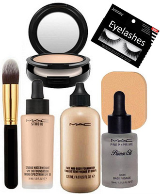 

jenney Eyelashes & Sponge Puff&Brush& Studio WaterWegiht Foundation&Face&Body Foundation&Primer Oil&Studio Fix Compact(Set of 7)
