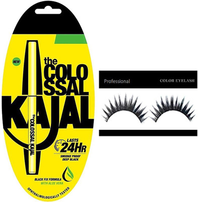 

Professional Eyelashes & Maybelline New Yrok Colossal Kajal(Set of 2)