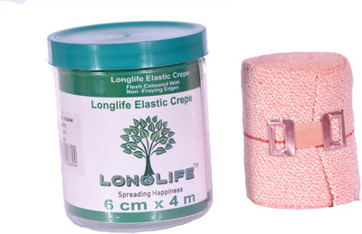 

LONGLIFE (4 M*6Cm) Crepe Bandage(4 cm)