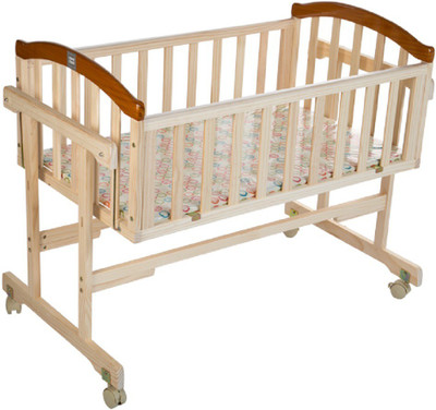 

MeeMee Baby Wooden Cradle with Swing & Mosquito Net(Beige)