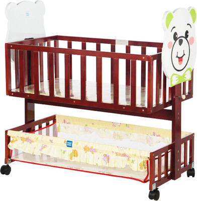 

MeeMee Baby Cradle with Storage Basket(Brown)