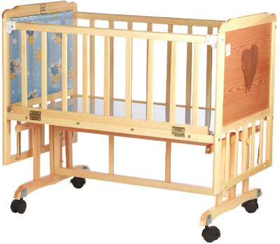 

MeeMee Wooden Baby Cradle(Blue)
