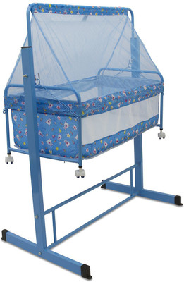 

Baybee Baby Cradle Swing | Bedding Set with Mosquito Net for Kids|Lightweight and Transportable (Blue)(Blue)