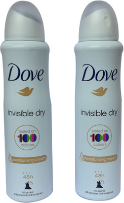 

Dove INVISIBLE DRY PACK OF 2 Body Spray - For Women(150 ml, Pack of 2)