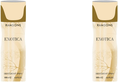 

ramsons EXOTICA Body Spray - For Men & Women(400 ml, Pack of 2)