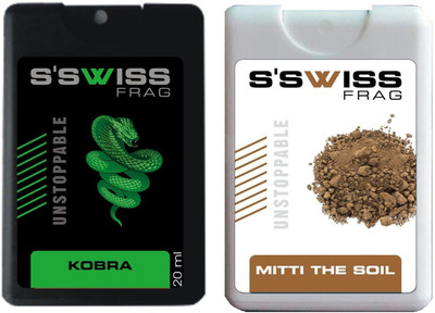

S'SWISS kobra and mitti the soil Combo Pack - 40 ml Pocket Perfume - For Men & Women(40 ml, Pack of 2)
