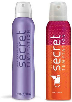 

Secret Temptation Mystery and Romance 150 ML each Deodorant Spray - For Women(300 ml, Pack of 2)