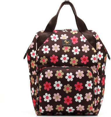 

Colorland wide open diaper backpack baby food thermal bag for baby care (1 Changing Mat) Backpack Diaper Bag(Flower Print)