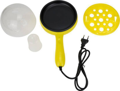 

Auf 2 in 1 Electric Non stick Frying Pan with Steam Egg Boiler Egg Cooker(7 Eggs)