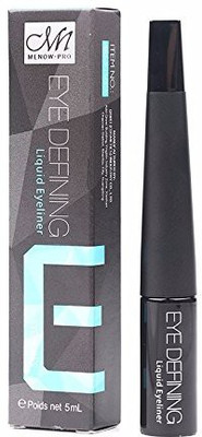Menow Makeup Black Liquid Eyeliner Waterproof not Blooming Quick-Drying Cosmetic 5 ml(BLACK)