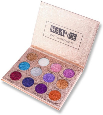 

MAANGE 12 Colors Glitter Eyeshadow 5 g(Multicolor)
