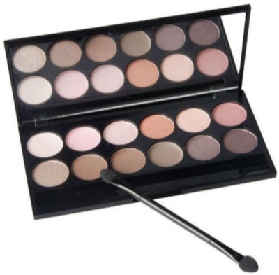 

BuyChoice Eyeshadow Palette Glitter Shimmer Long-lasting Waterproof Natural Eye Makeup Cosmetic 12 Colors 5 g(Multicolor)