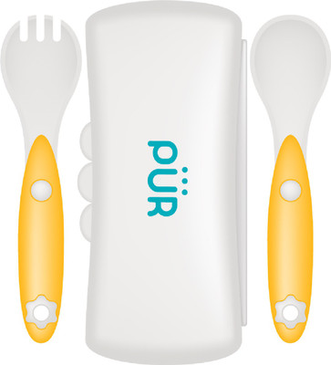 

PUR Baby Cutlery set with travel case - Plastic(Multicolor)