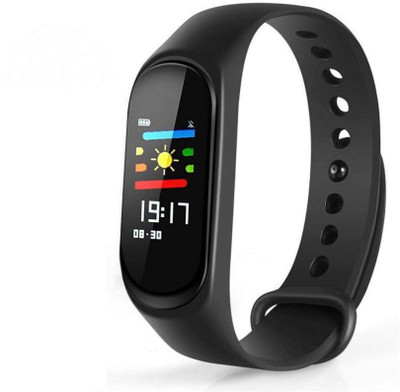 

MLD M3 Blood Pressure Sleep Heart Rate Wristband Fitness Band Fitness Band(Multicolor, Pack of 1), Black