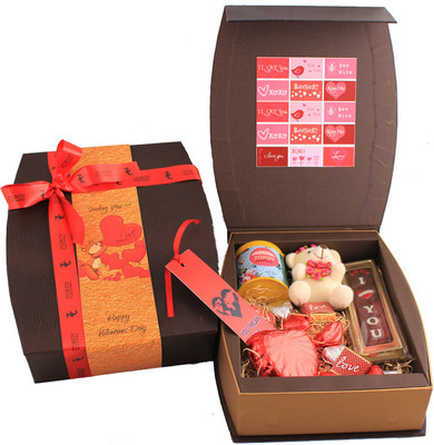 

Zoroy Luxury Chocolate Curved Goody chocolate Hamper for Valentine's Day Combo(200 g)