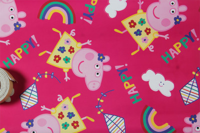 

TrueBox Peppa Pig GIFT WRAPPING PAPER (10 Sheets) Peppa Pig paper Gift Wrapper(Multicolor)