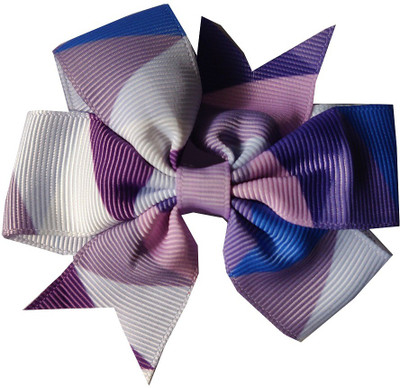 

craft maniacs Purple abstract pattern sailor bow Hair Pin(Purple)