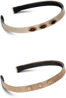

STREEMAYA Hair Bands For Girls Combo of 2 (5-15 Years) Hair Band(Multicolor)